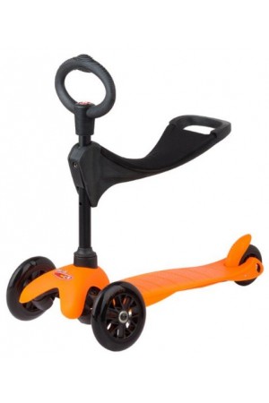 Самокат Micro Mini Micro 3 in1 Orange Sporty (микро мини 3в1) черные колеса