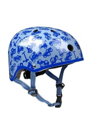 Шлем защитный Micro (Синий с рисунком)