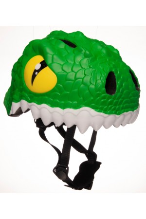 Шлем Green Crocodile by Crazy Safety 2020 (зеленый крокодил) детский 