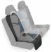 Защита низа и спинки сиденья от проминания с отверстиями под ISOFIX - Royal Accessories - для автокресла - с красной прострочкой